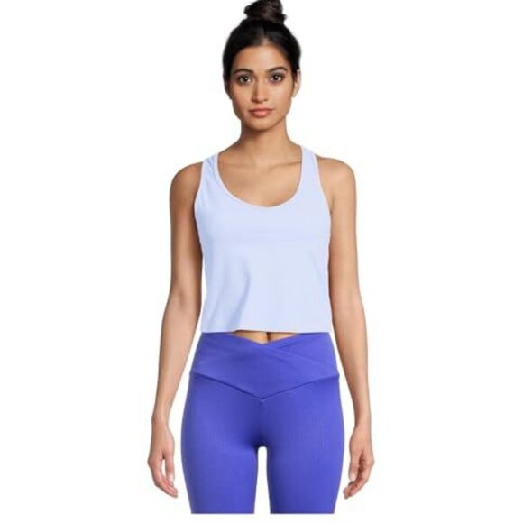 Avia Activewear Women's V-Neck Rib Bra, Blue Birch, XL - NWT - Picture 1 of 3